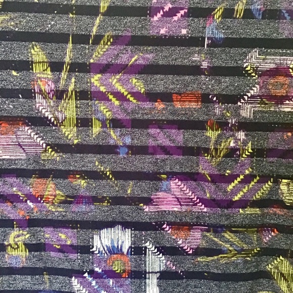 Lynnae Abstract Floral & Striped Long Sleeve Top - Picture 2 of 5